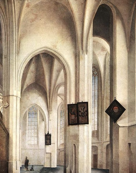 Interior of the St Jacob Church in Utrecht